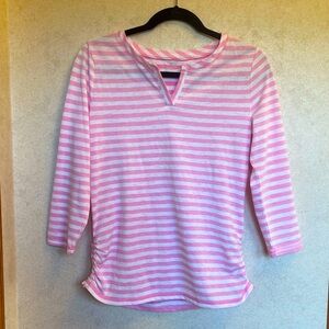 NWOT Talbots Split Neck 3/4 Sleeve (S)